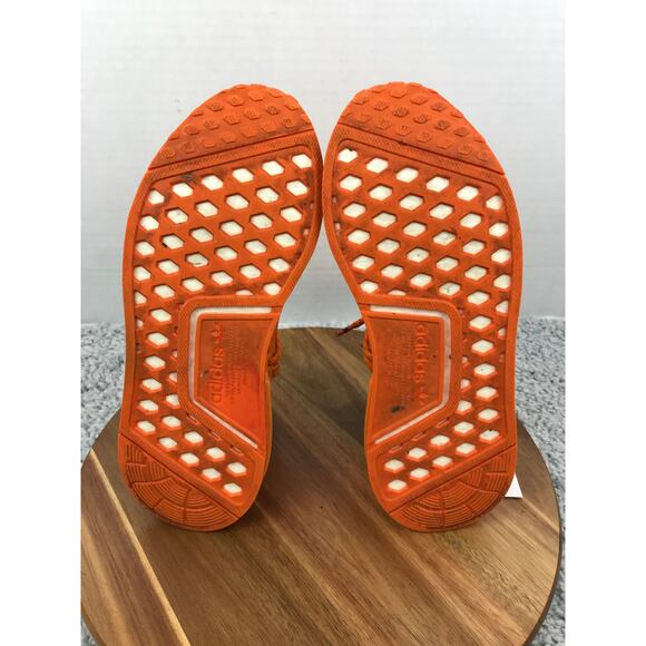 Adidas NMD Hu Pharrell Orange Casual Athletic Daily Sneakers Mens 6 GY0095 - Picture 10 of 14